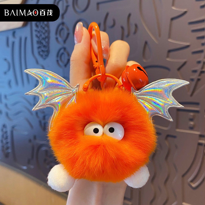 Wholesale Little Devil Plush Ball Keychain